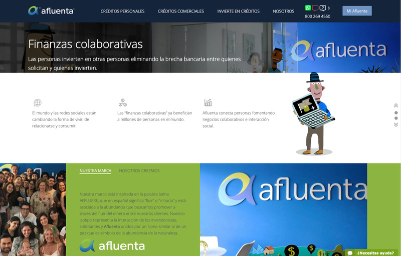 Screenshot del sitio