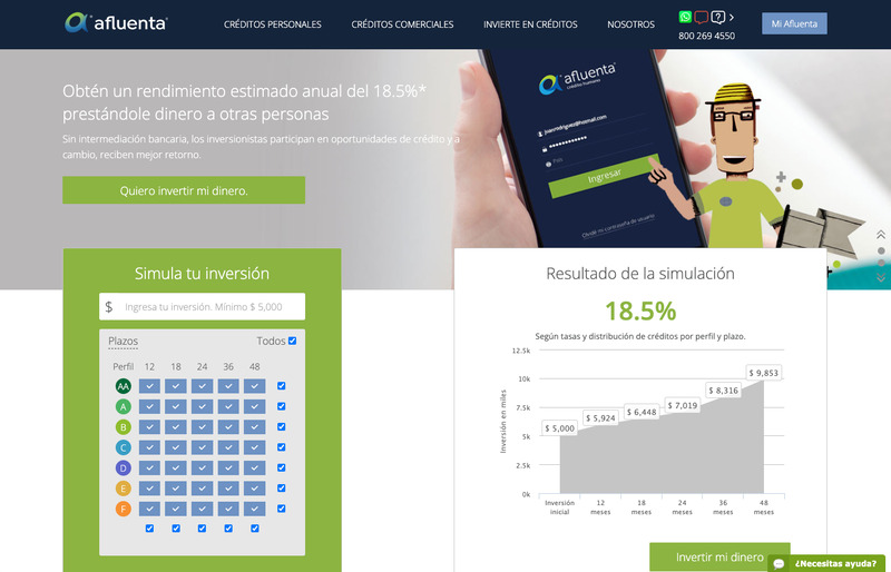 Screenshot del sitio