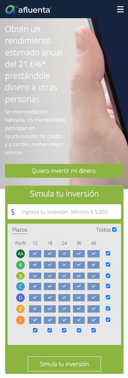 Screenshot del sitio